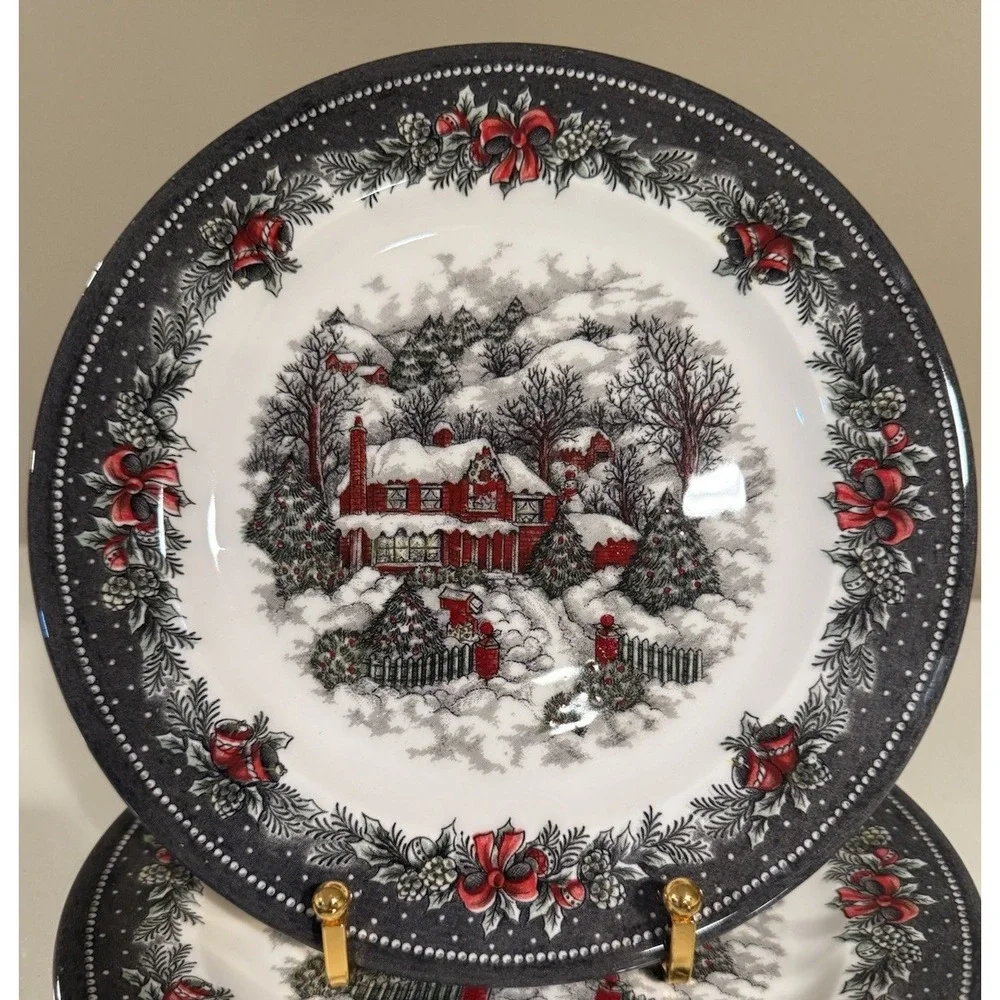 Royal Stafford Christmas Side Plates 8.5